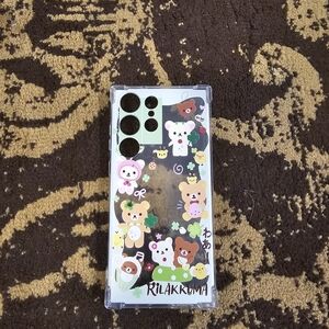Rilakkuma Themed Phone Case - Clear Samsung S23 Ultra
